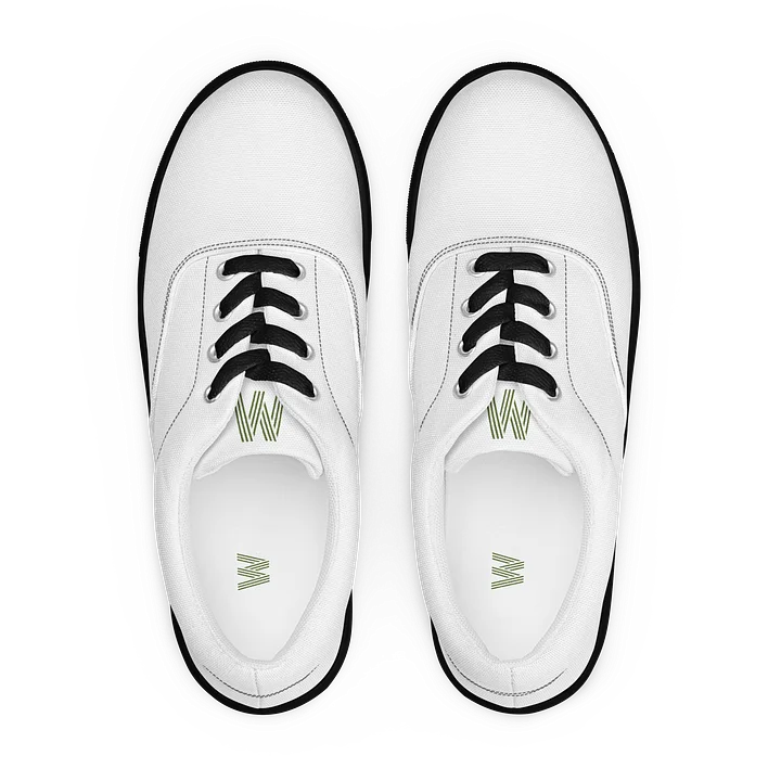 Olive 'W' Men's Lace-Up Canvas Shoes product image (1)