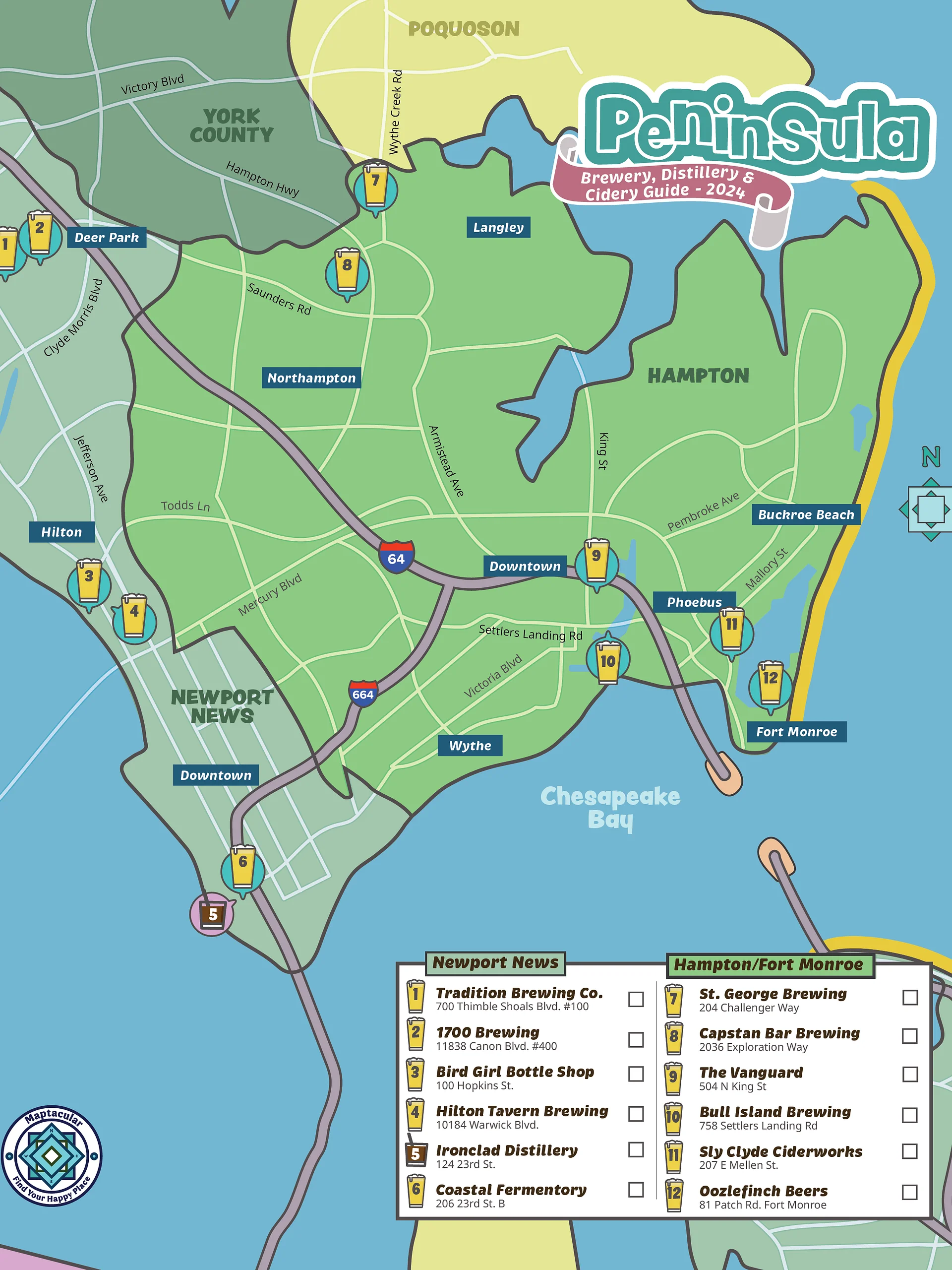 Hampton Roads Ultimate Map Bundle - Digital Download product image (11)