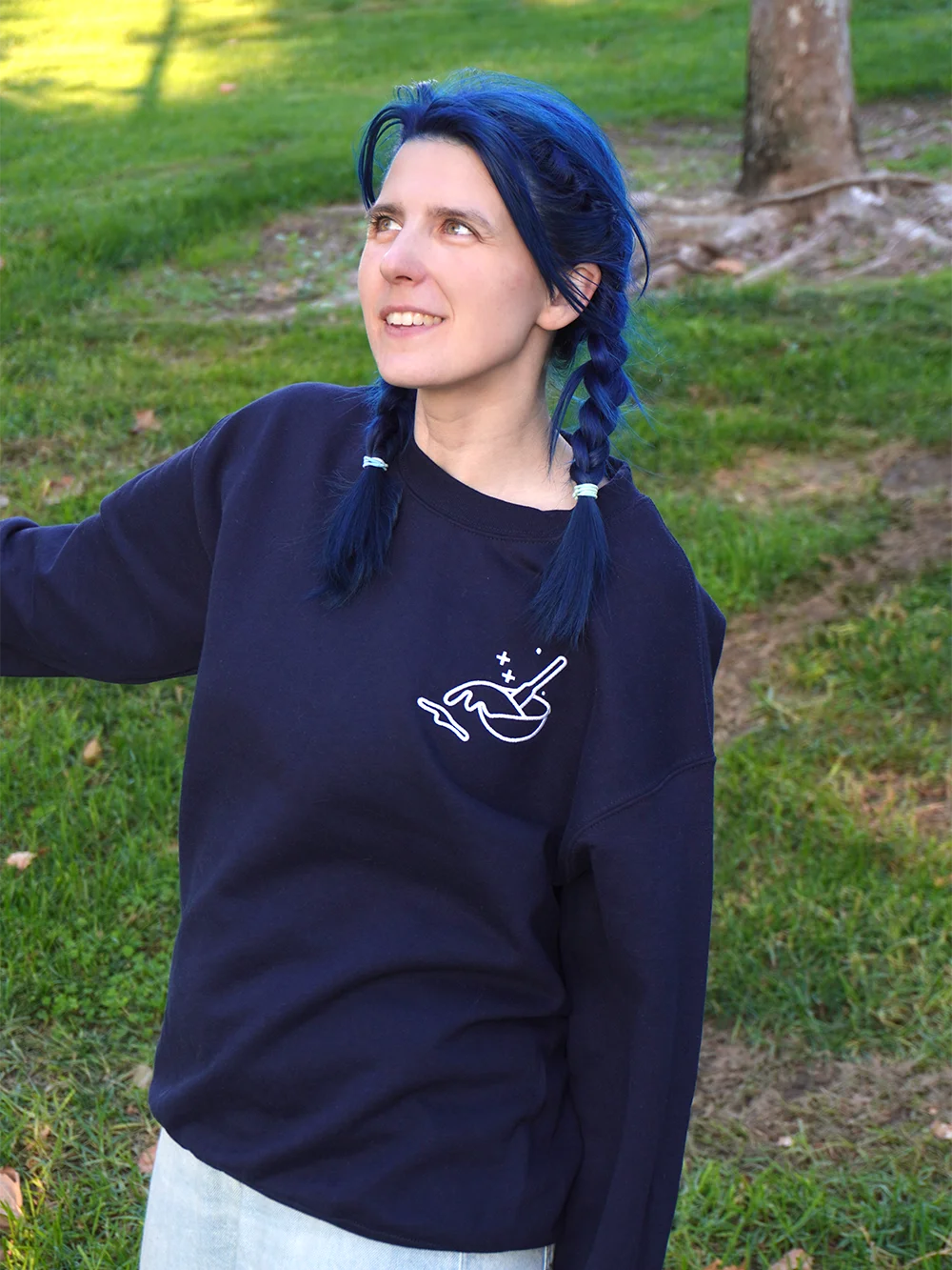 The Amateur Embroidered Sweater (Dark) product image (2)