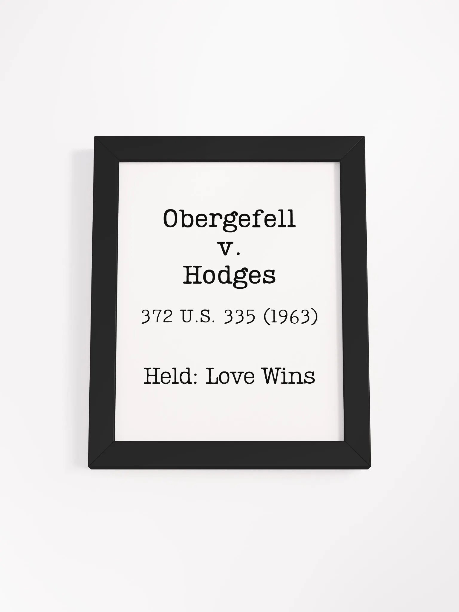 Obergefell v. Hodges "Love Wins" Framed Print product image (2)