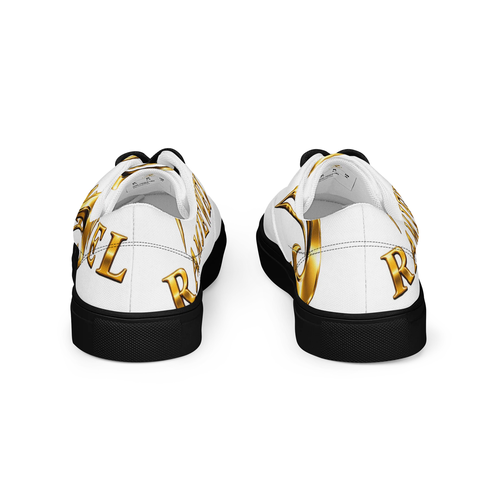 RAMJEWEL R Logo Emblem Lace-Up Canvas Shoes product image (3)