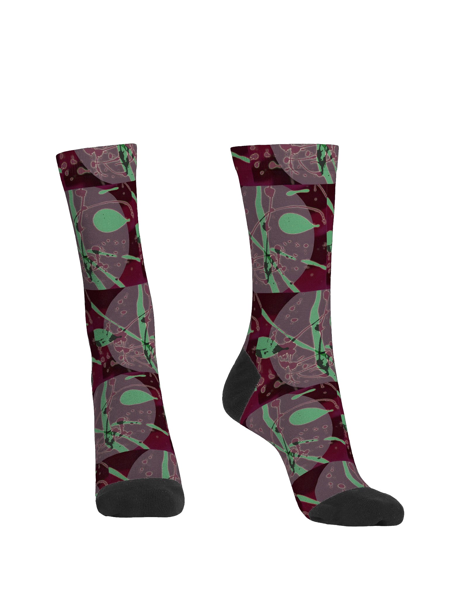 Oval Nocturne Premium Sustainable Crew Socks product image (2)