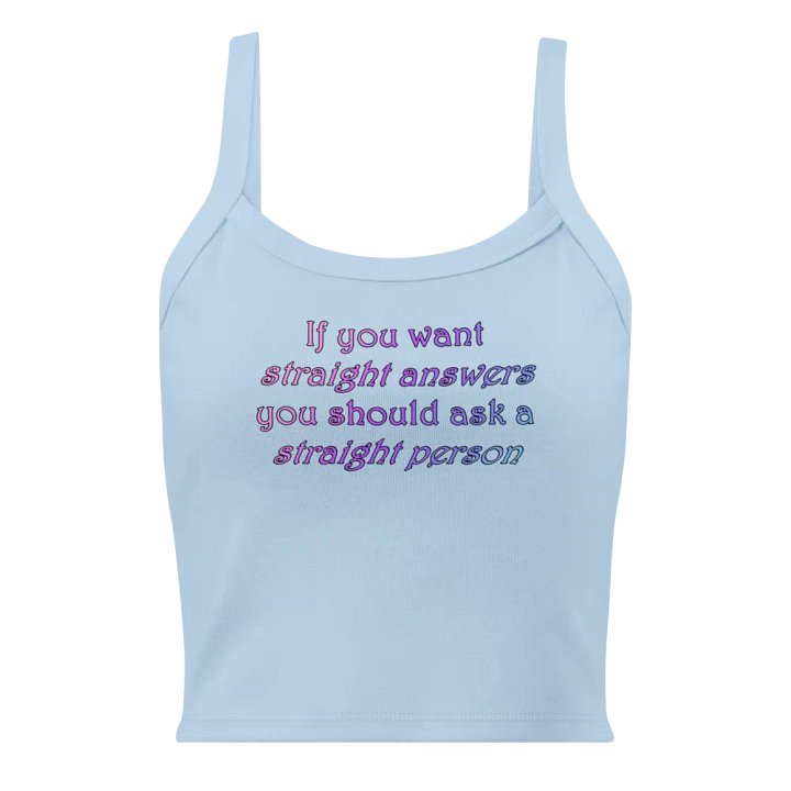 Straight Answer Crop Tank product image (1)
