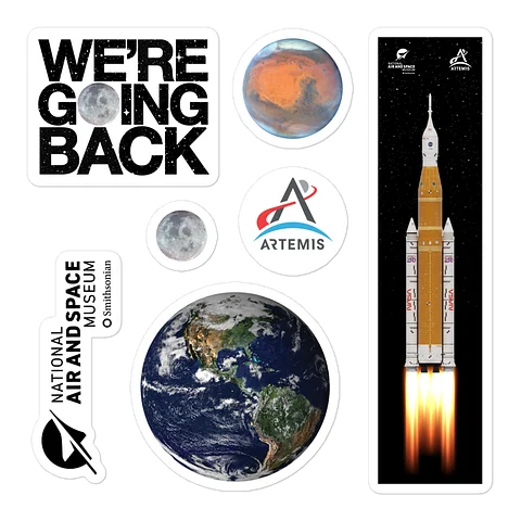 Artemis II Sticker Sheet Image 1