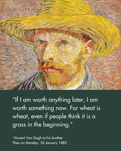When Vincent decided to become a painter in 1880 at age 27, Theo (who was a successful art dealer in Paris) stepped in to fun...