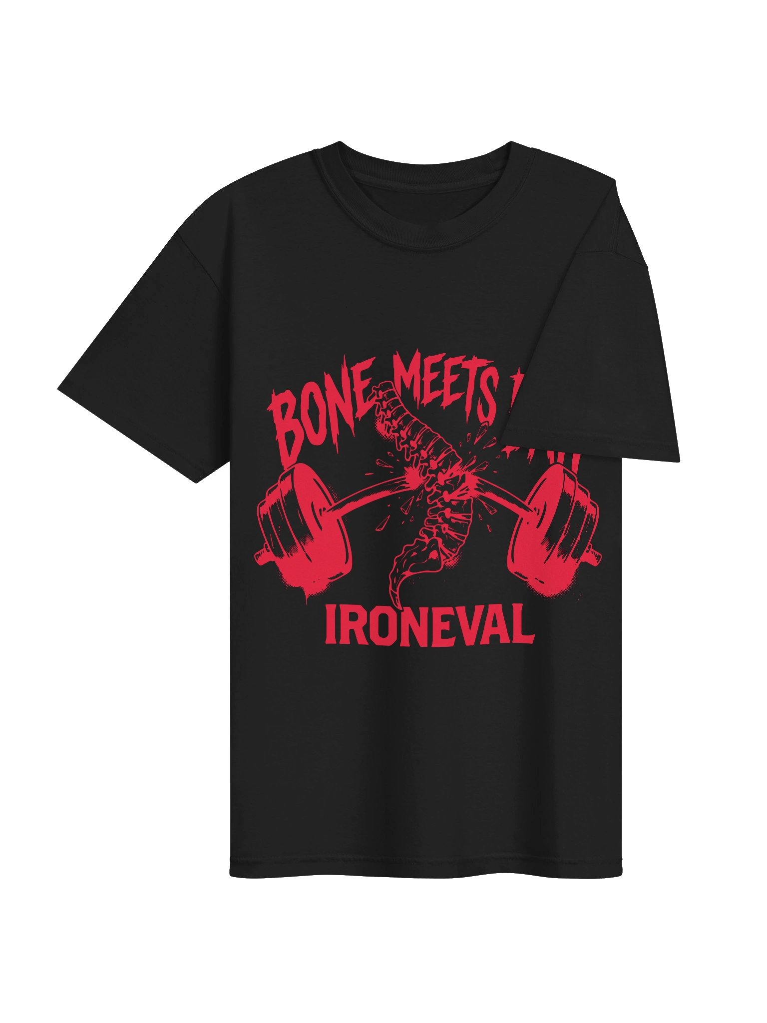 Bone Meets Bar Powerlifting T-Shirt product image (6)