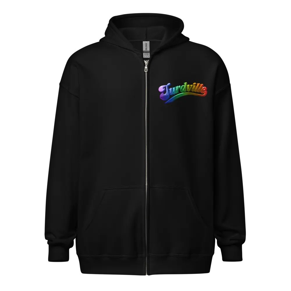 Jurdville Rainbow Zip-Up Hoodie product image (3)