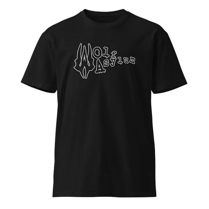 Wolf Asylum Embroidered Tee (Black) product image (1)