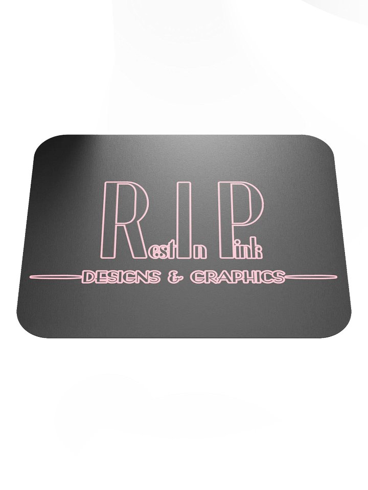 RIP Minimalist Logo Mouse Pad - Black product image (1)
