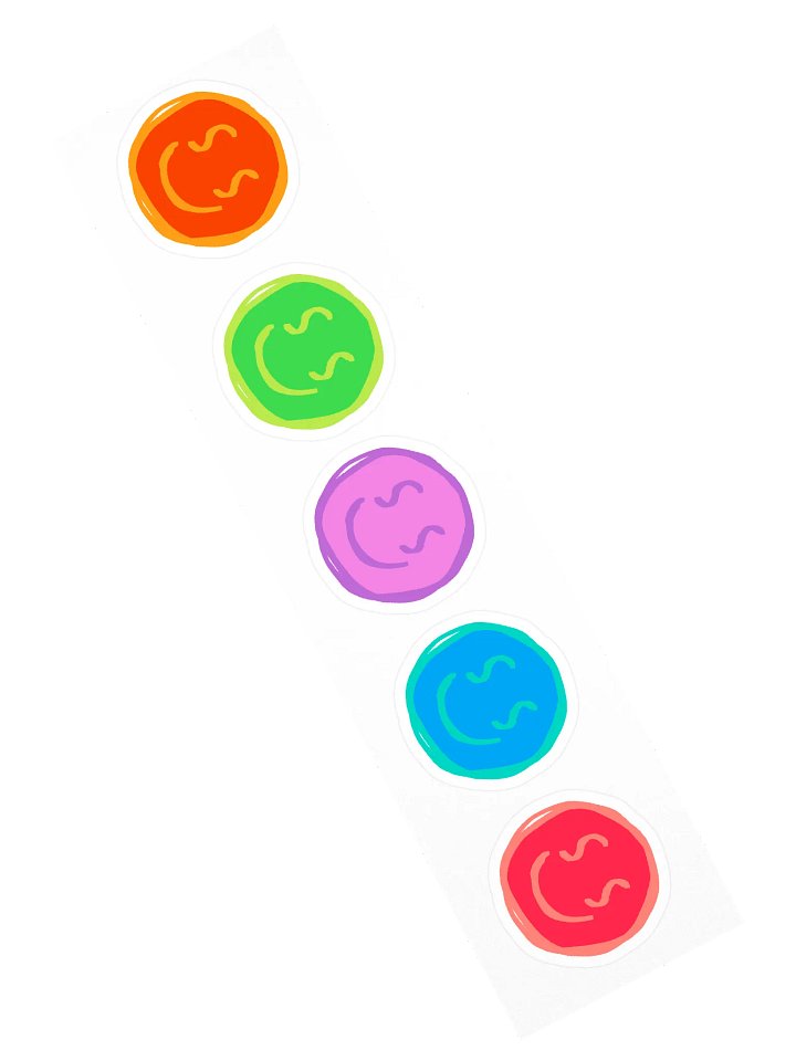 Silly Smile Rainbow Sticker Pack product image (2)