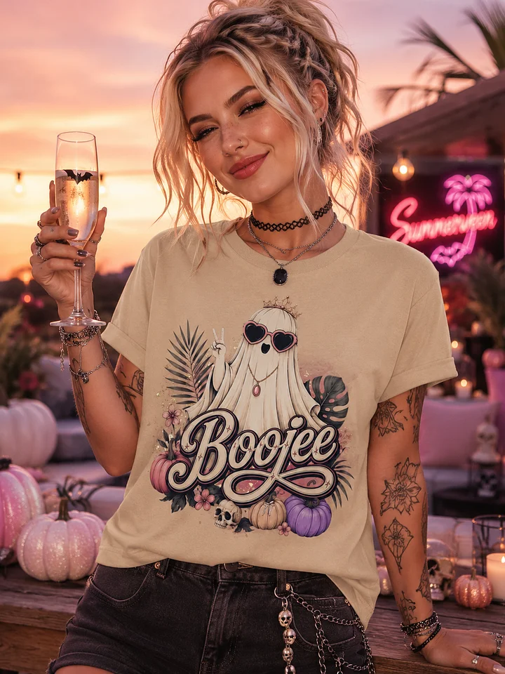 Boojee Summerween Ghost T-Shirt | Sassy Spooky Glam Graphic Tee product image (1)