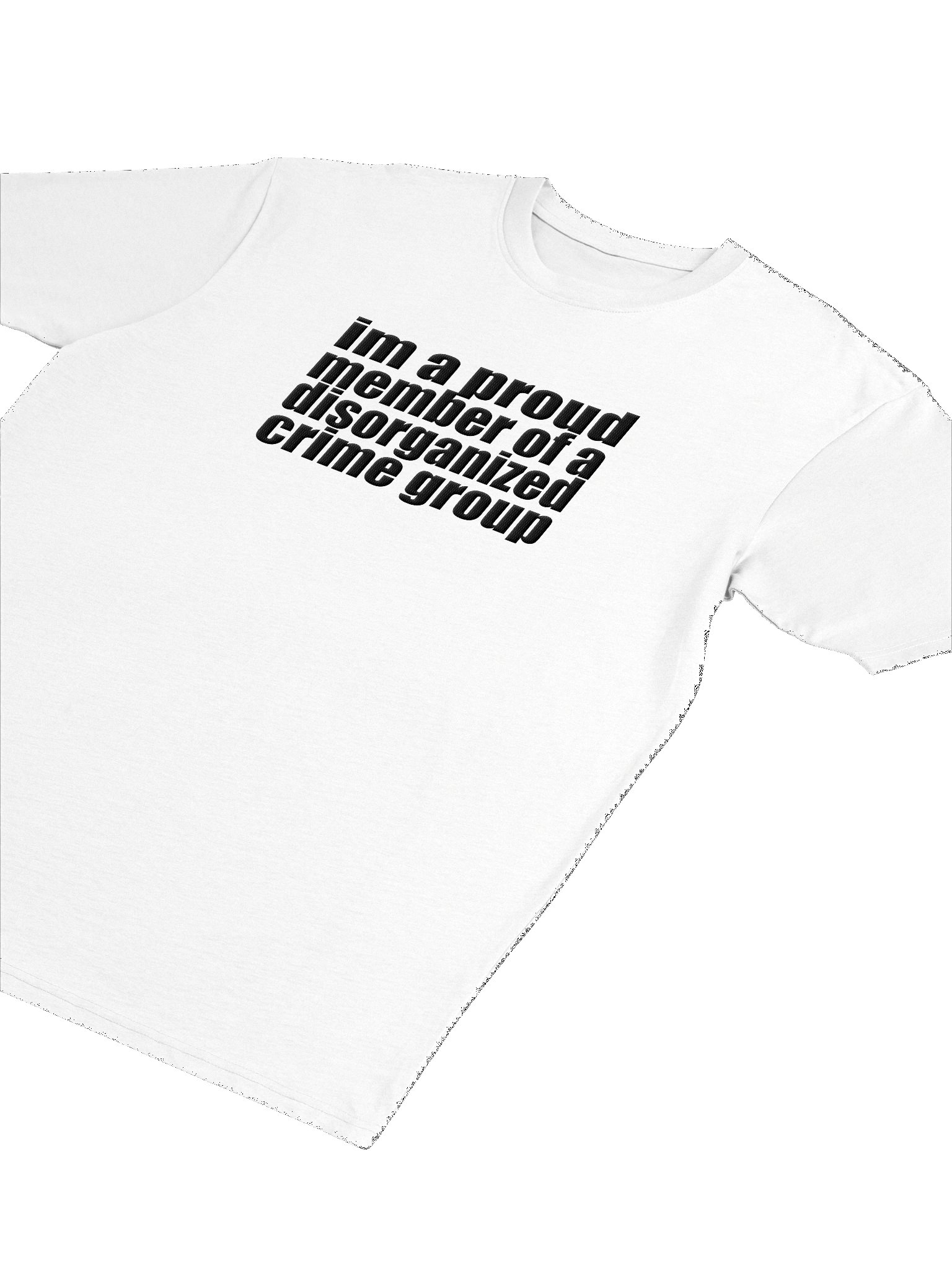 disorganized crime light embroidered tee product image (5)