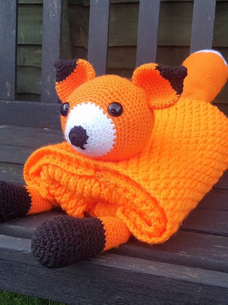 Woodland Fox Baby Blanket Crochet Pattern 3-in-1 Toy Lovey PDF Pattern - Crafting Happiness product image (8)