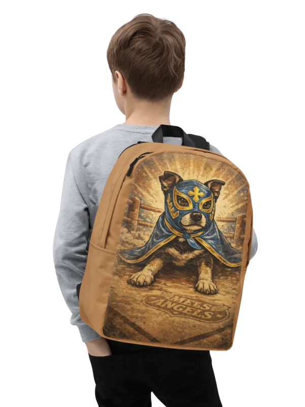 Los Guardianes Luchadores All-Over Print Backpack – Vintage Lucha Libre Dog Travel & School Bag product image (9)