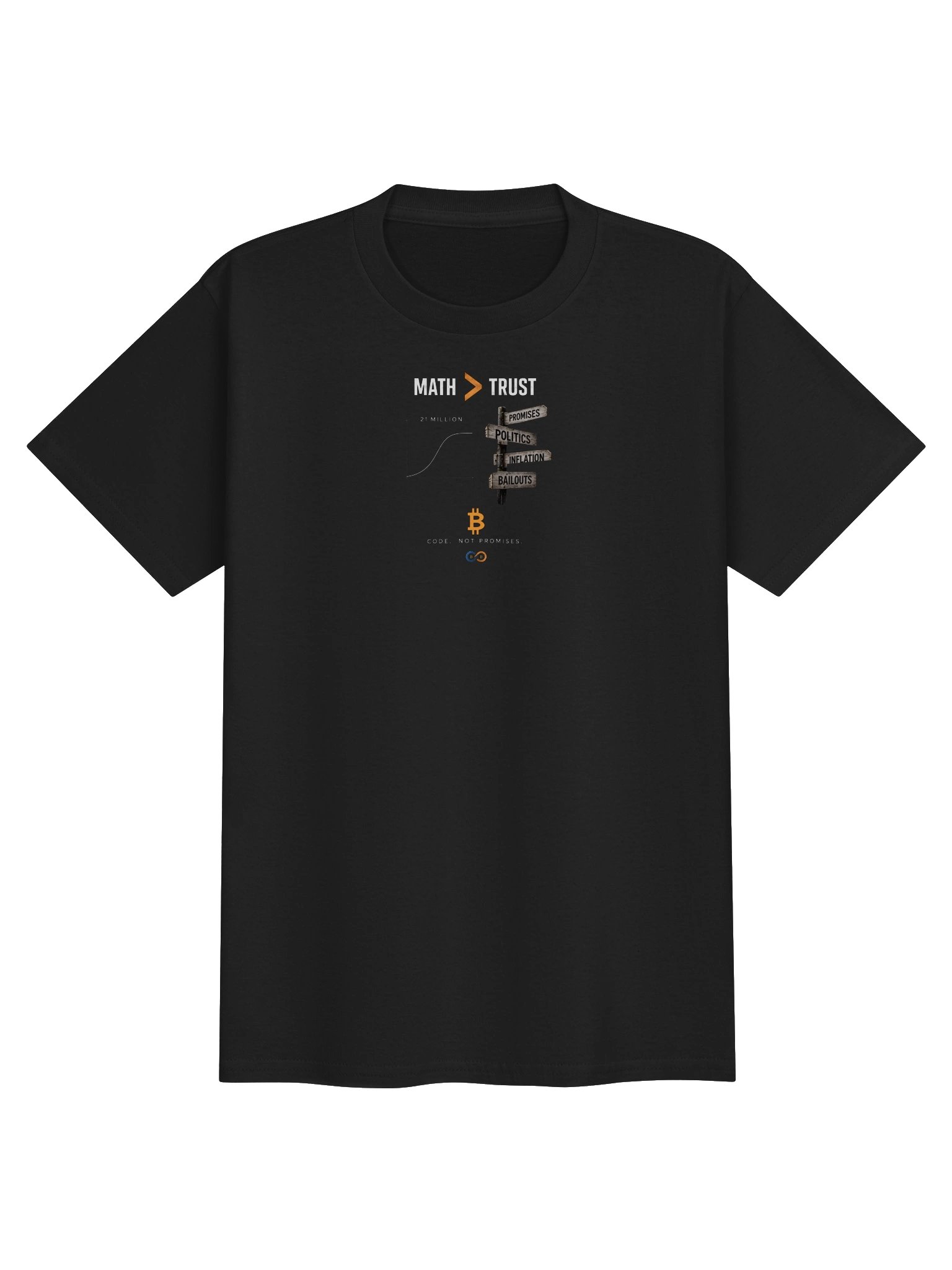 Math > Trust Bitcoin Youth Tee product image (2)