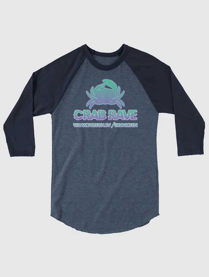 TZCrab Rave 3/4 sleeve raglan shirt product image (1)