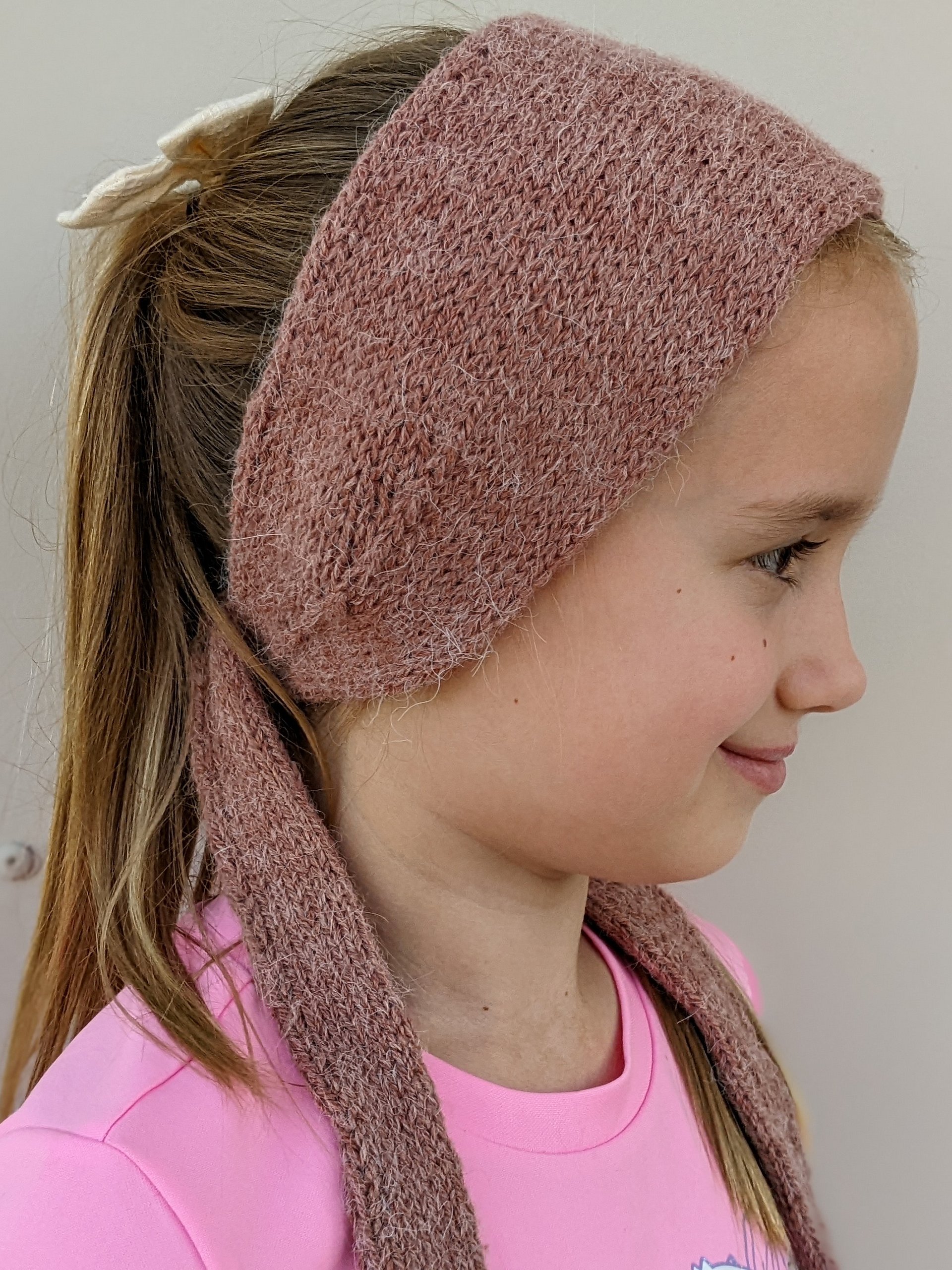 Knit Headband with Ties Pattern product image (7)