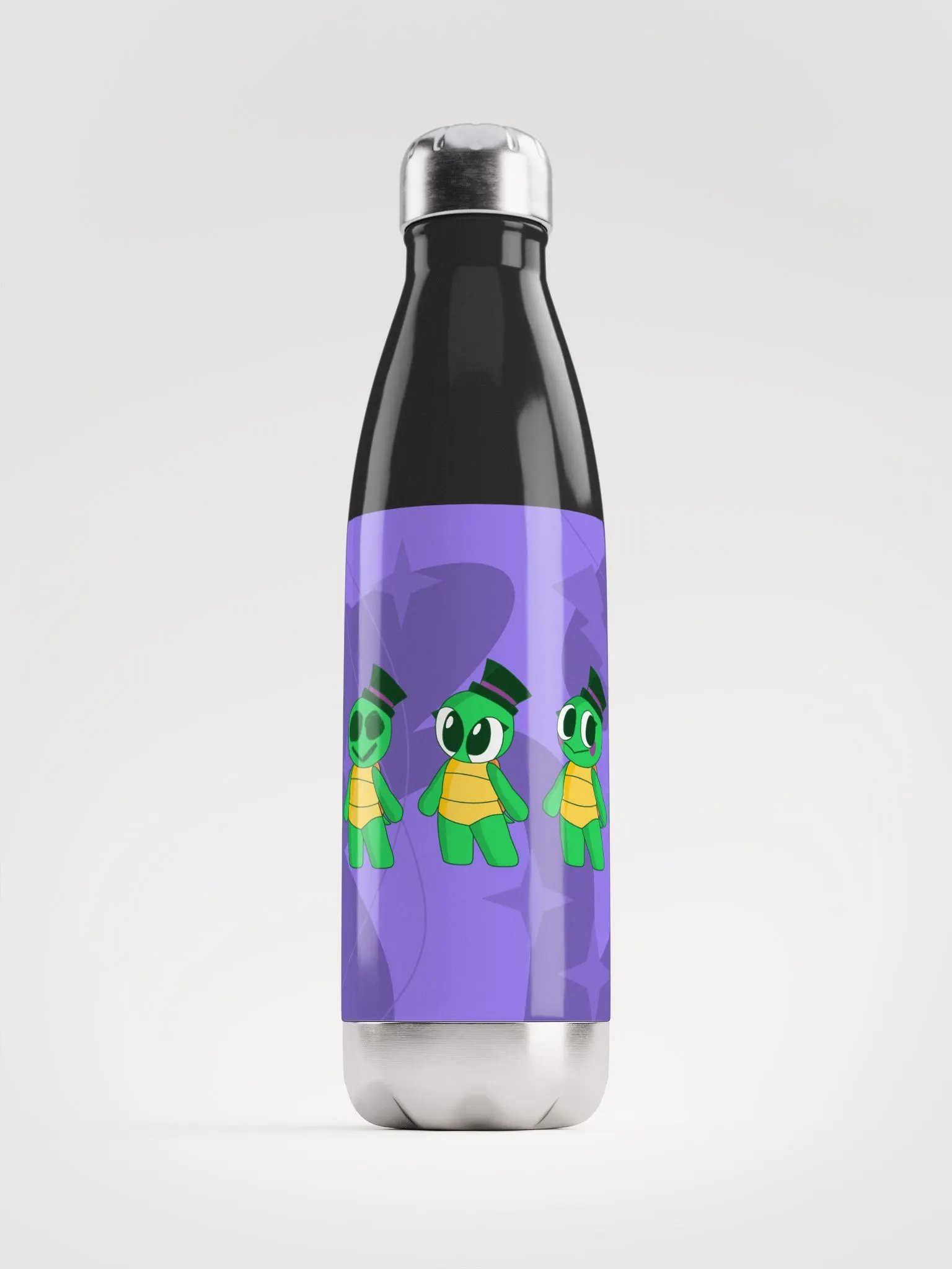 Turtle Emotes Water Bottle product image (1)