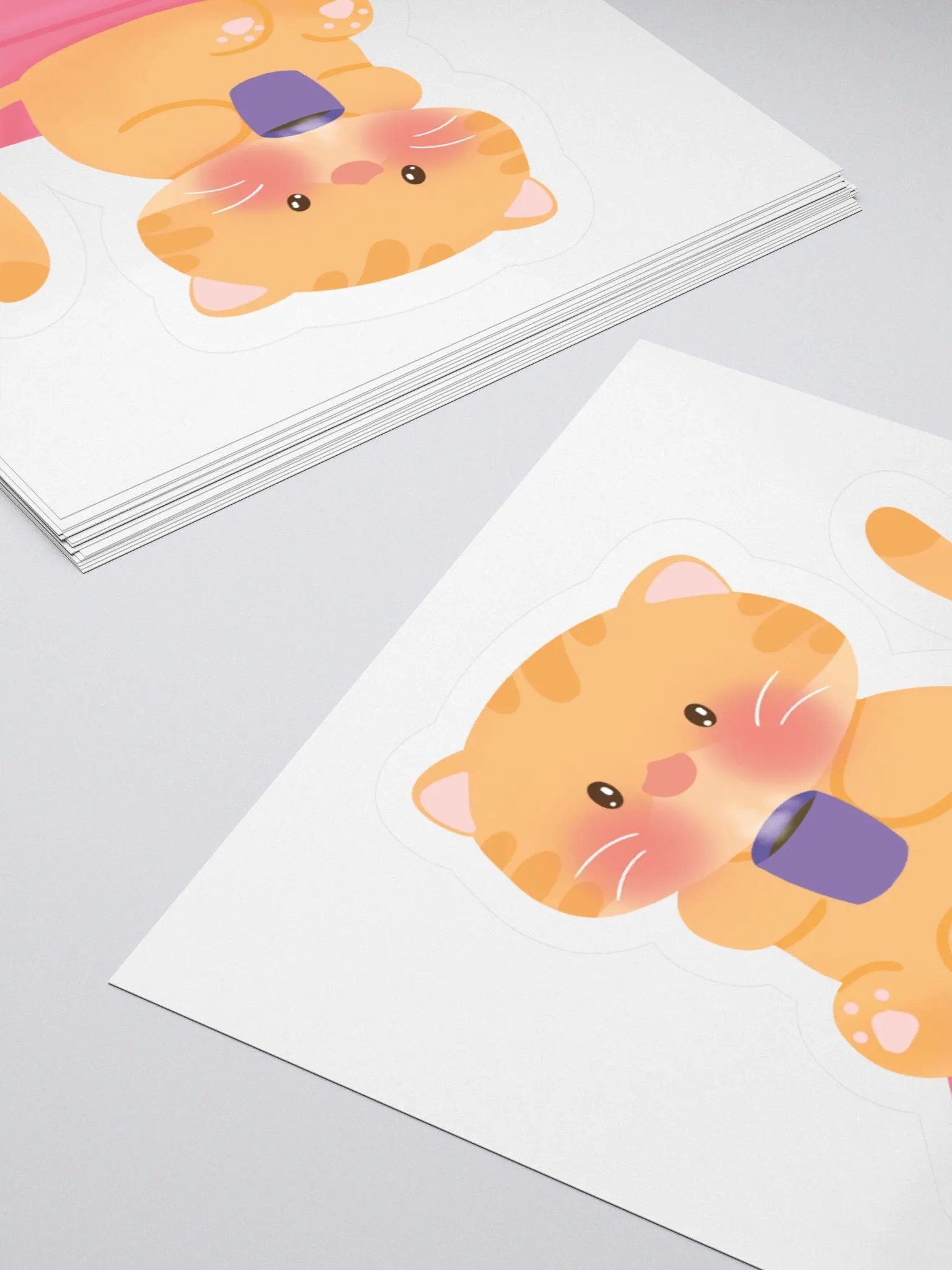 Books, Coffee & Cat Vinyl Sticker product image (4)