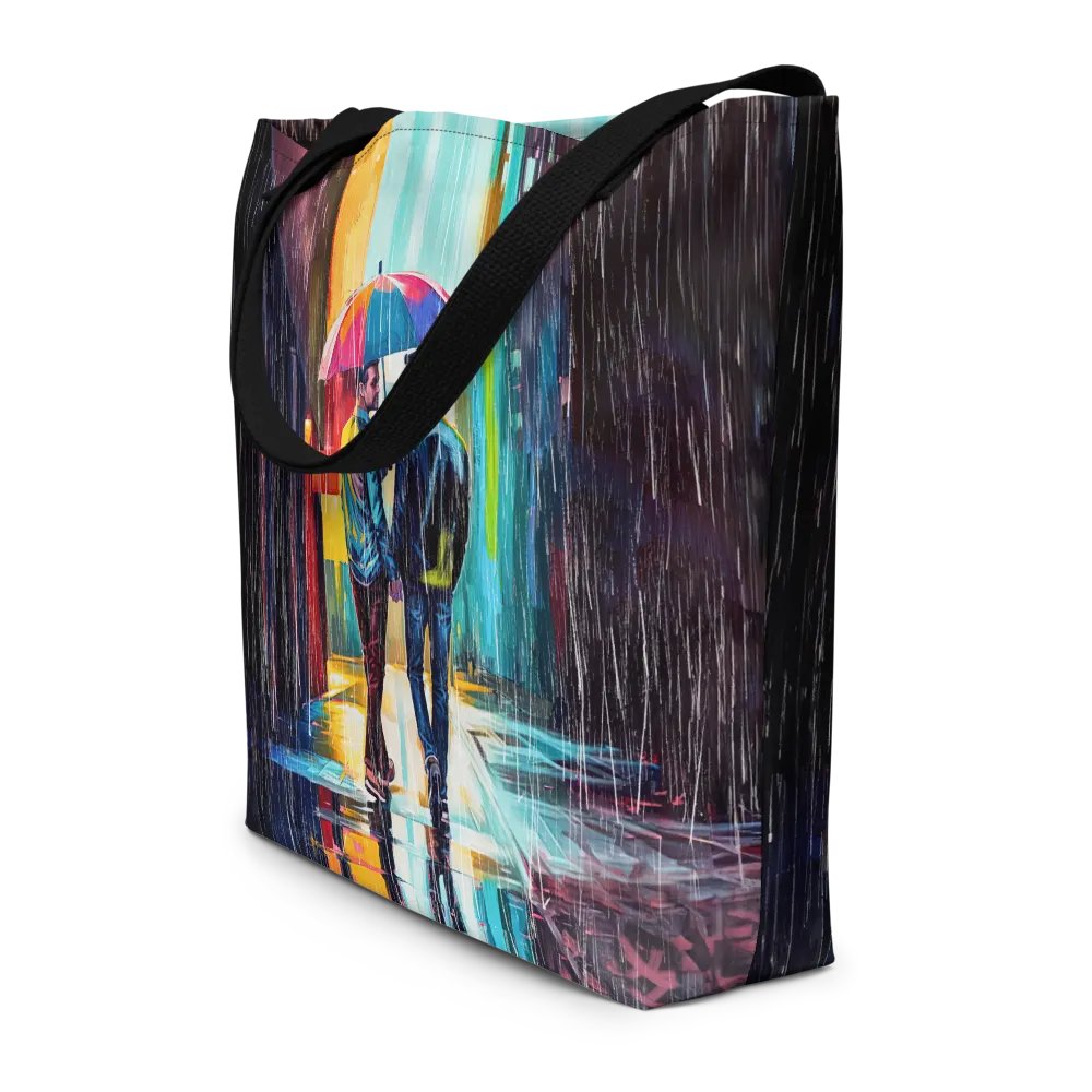 Gay Couple In The Rain – Colorful Two Hearts Tote Bag product image (12)