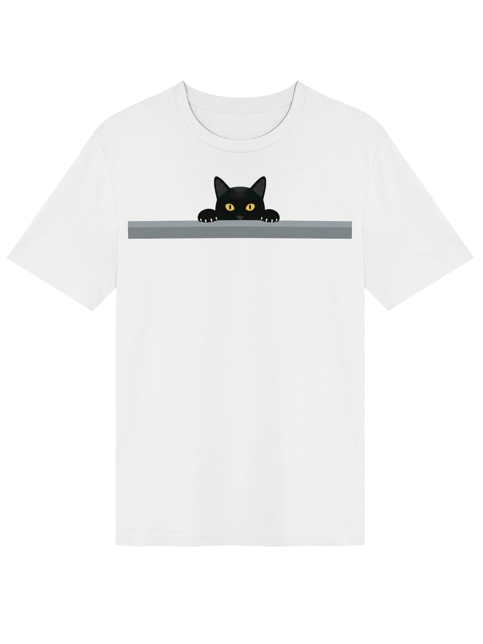 Black Cat Over Wall T-shirt product image (1)
