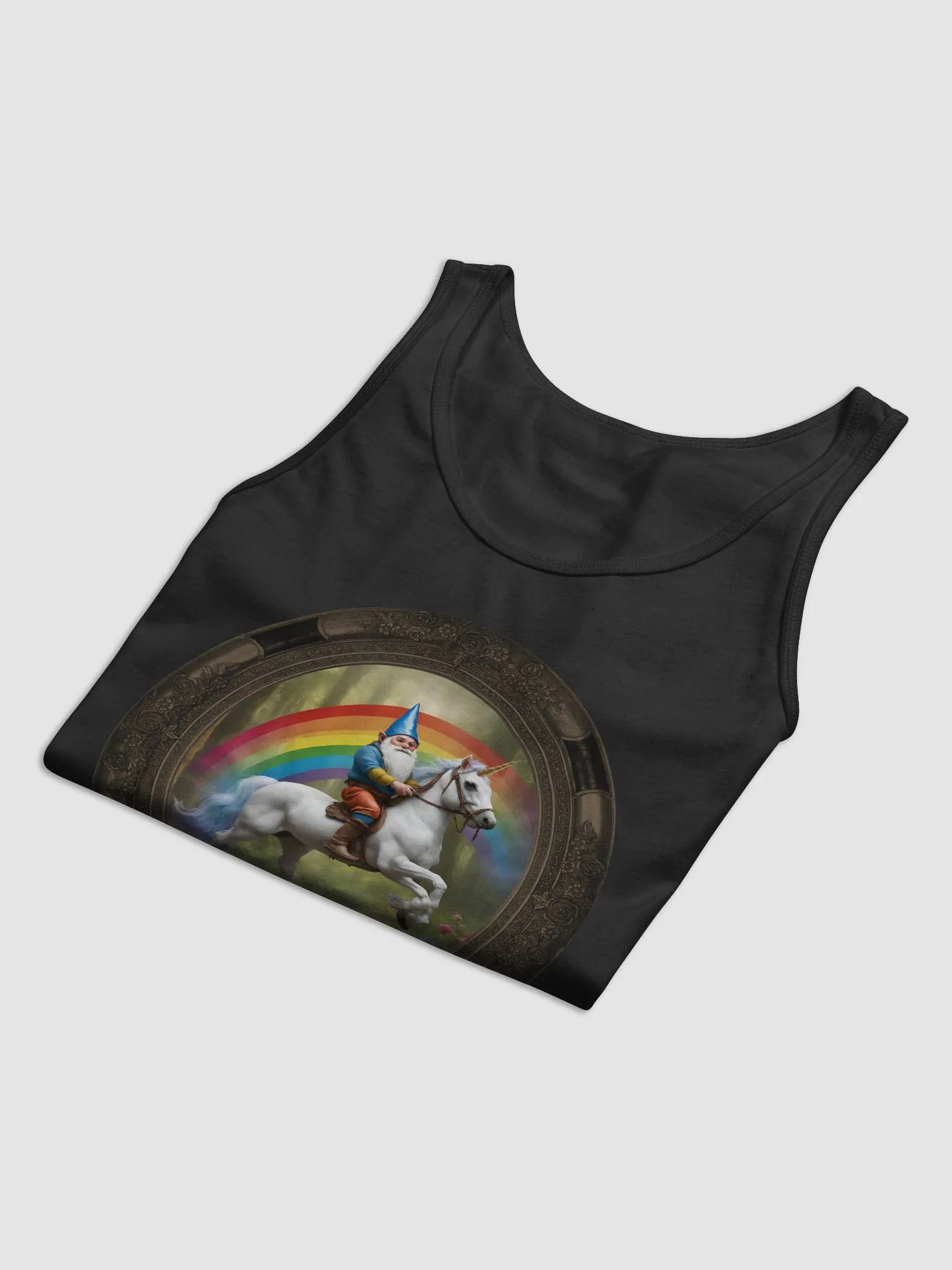 Rainbow Gnome Muscle T product image (3)