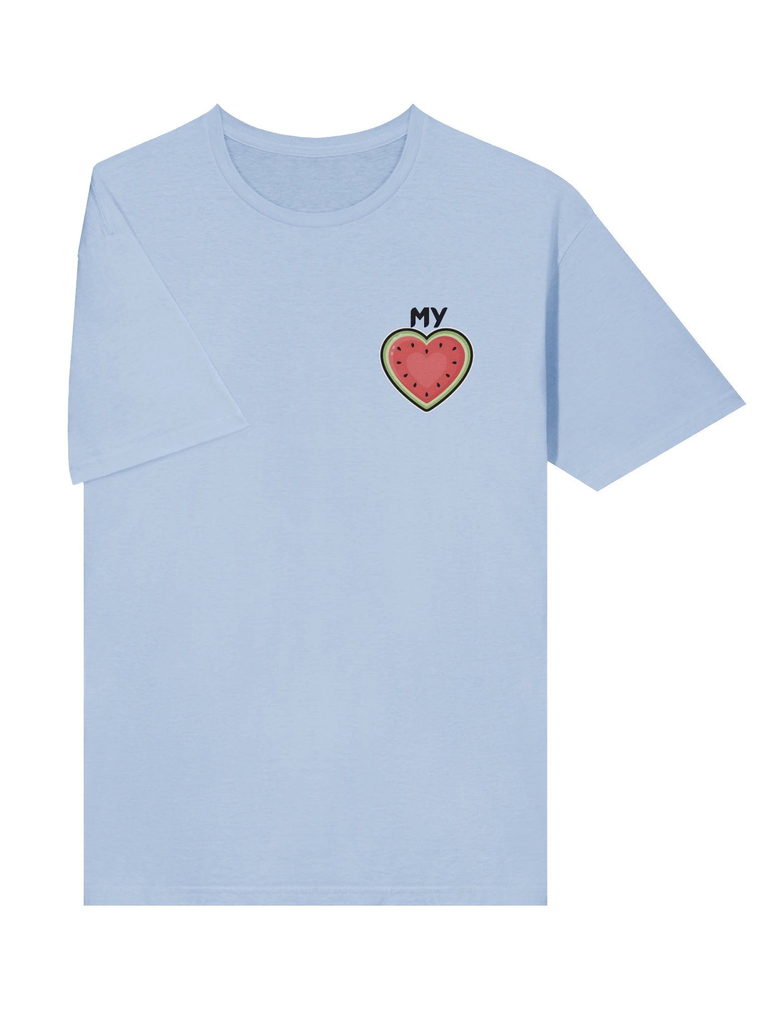 "My Heart" Palestine Watermelon T-Shirt product image (31)