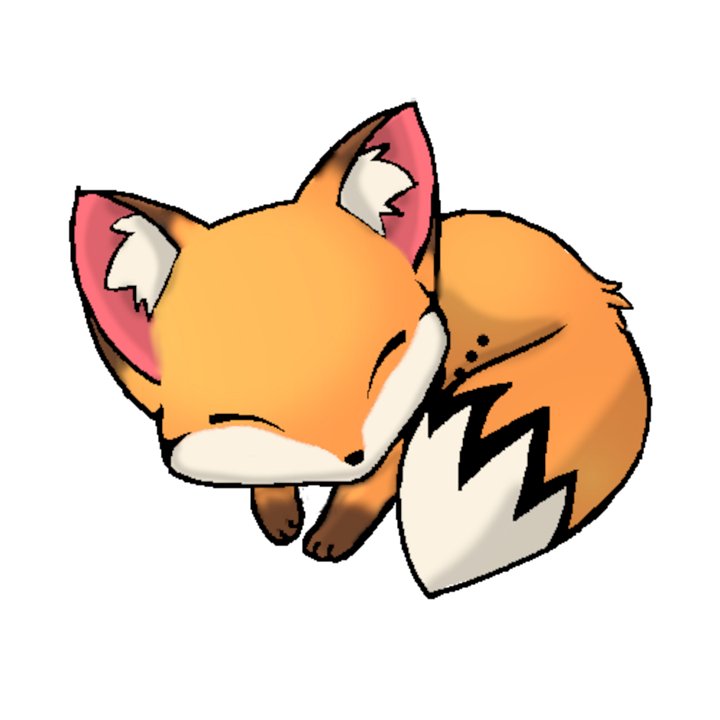 Sleepy Fox Sticker product image (1)