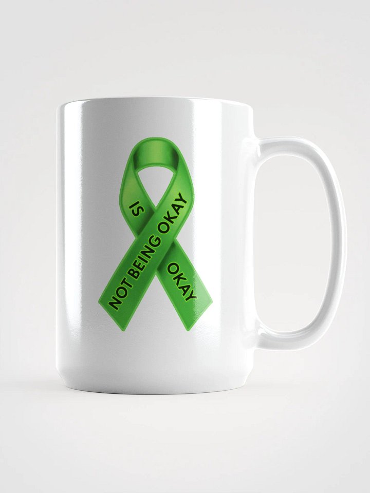 Green Ribbon Awareness Mug 15oz product image (1)