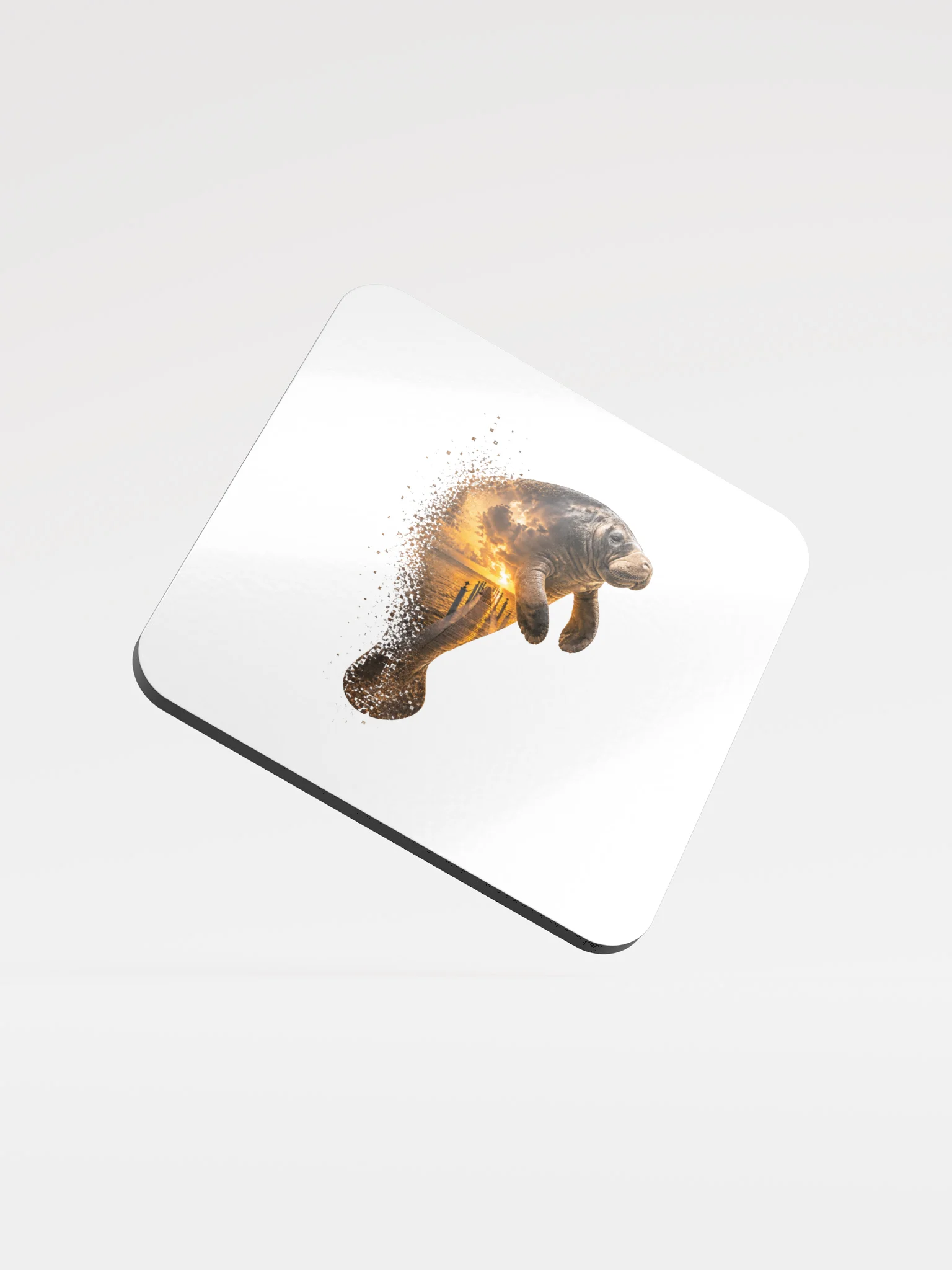 Manatee Cork Coaster - Keys Collection: Dock Edition product image (1)