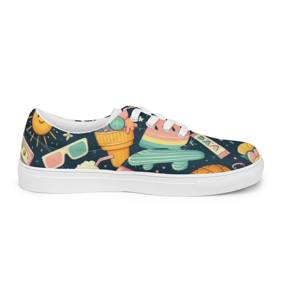 Summer Vibes Retro Canvas Shoes product image (8)