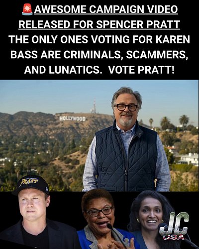 🚨 Another AMAZING Campaign Video was released for Spencer Pratt running for Mayor to SAVE Los Angeles!

Ever wonder WHO in th...