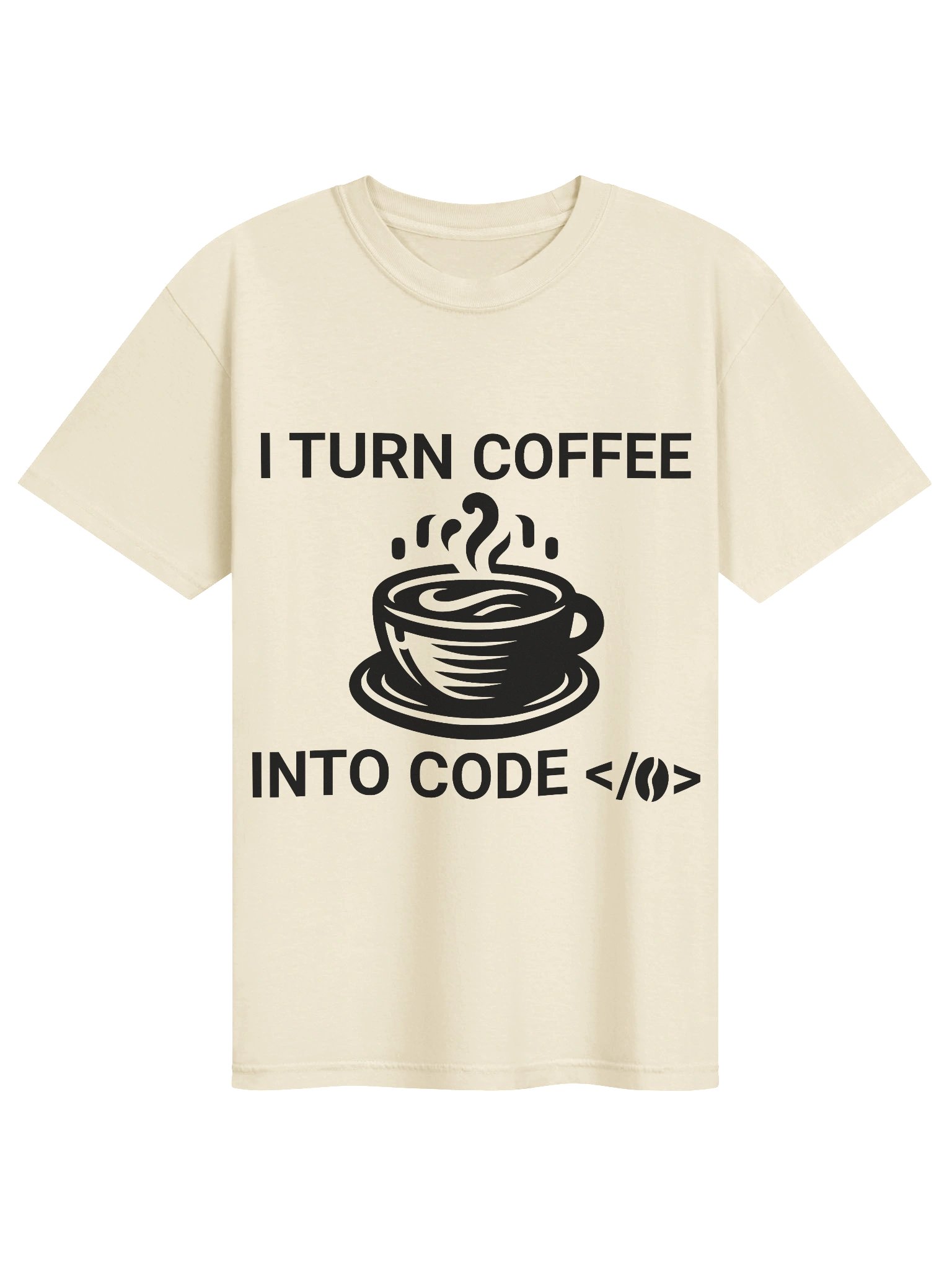 I Turn Coffee Into Code T-Shirt | Funny Programmer & Developer Coffee Tee product image (1)