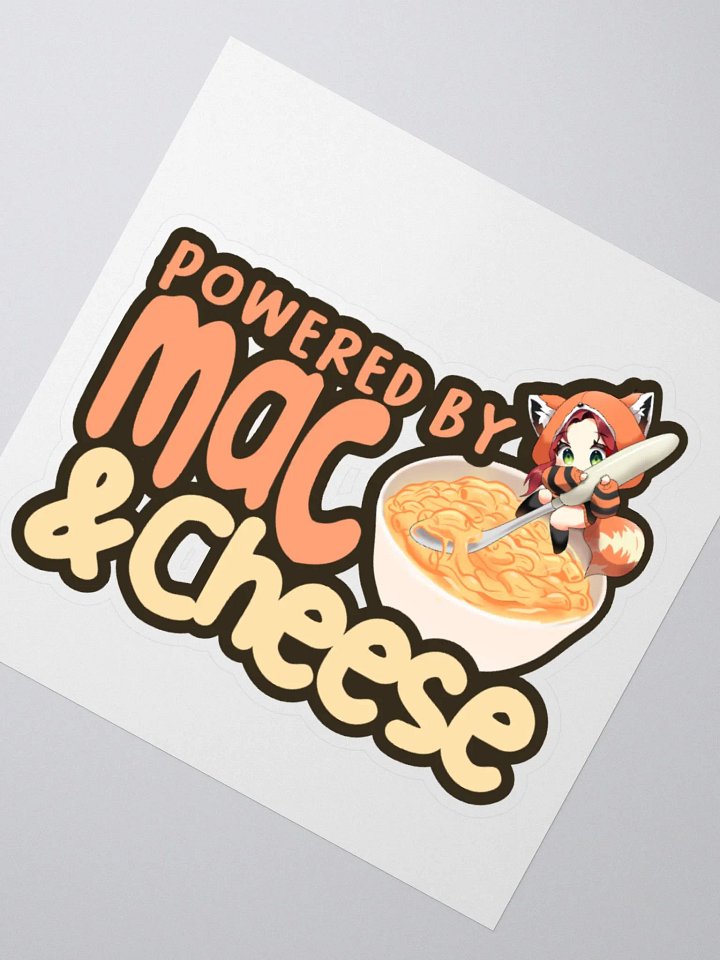 Powered by Mac & Cheese Sticker product image (2)