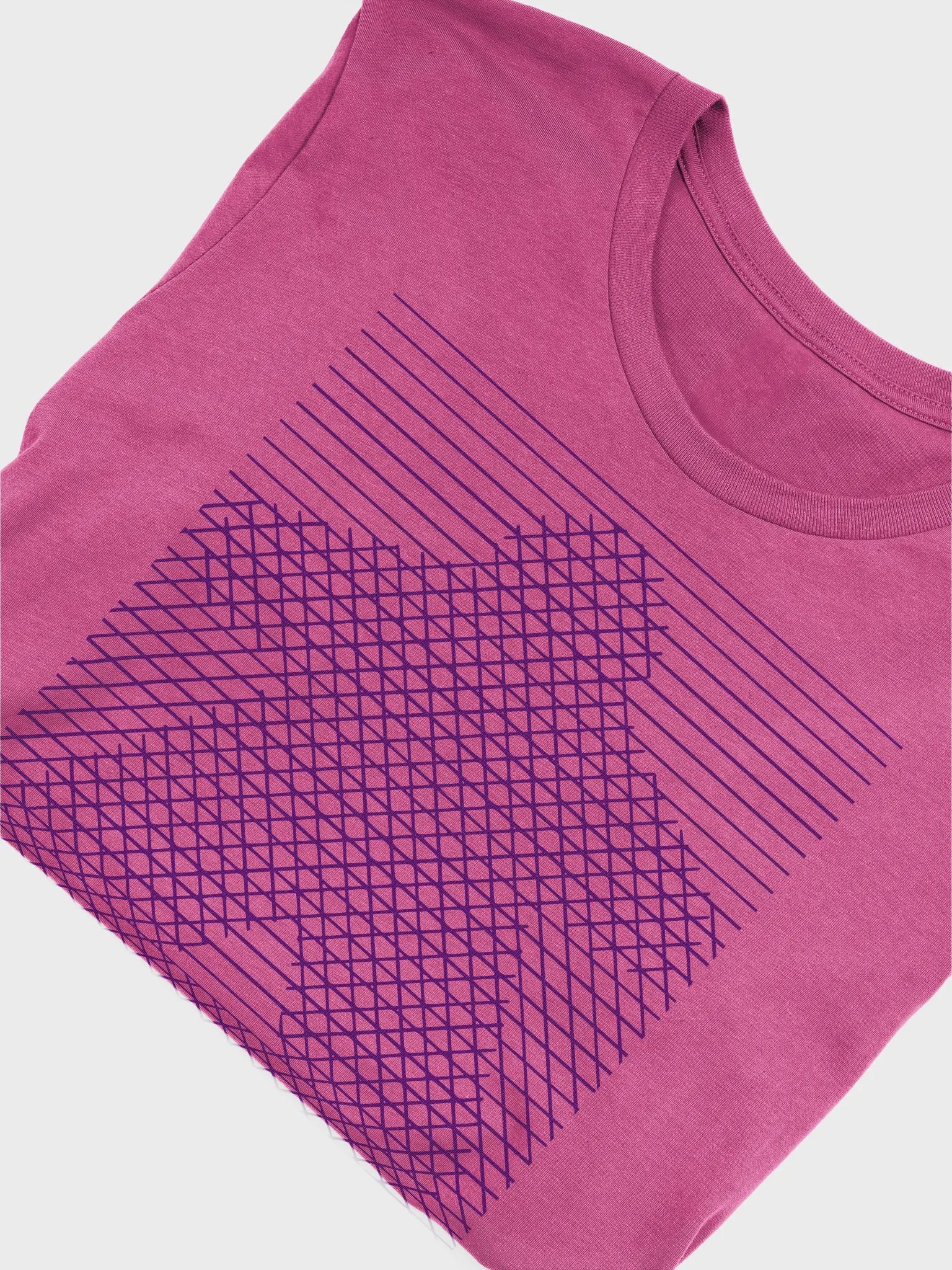 Meeple Lines Cross-hatch T-shirt for Board Gamers - Berry product image (4)
