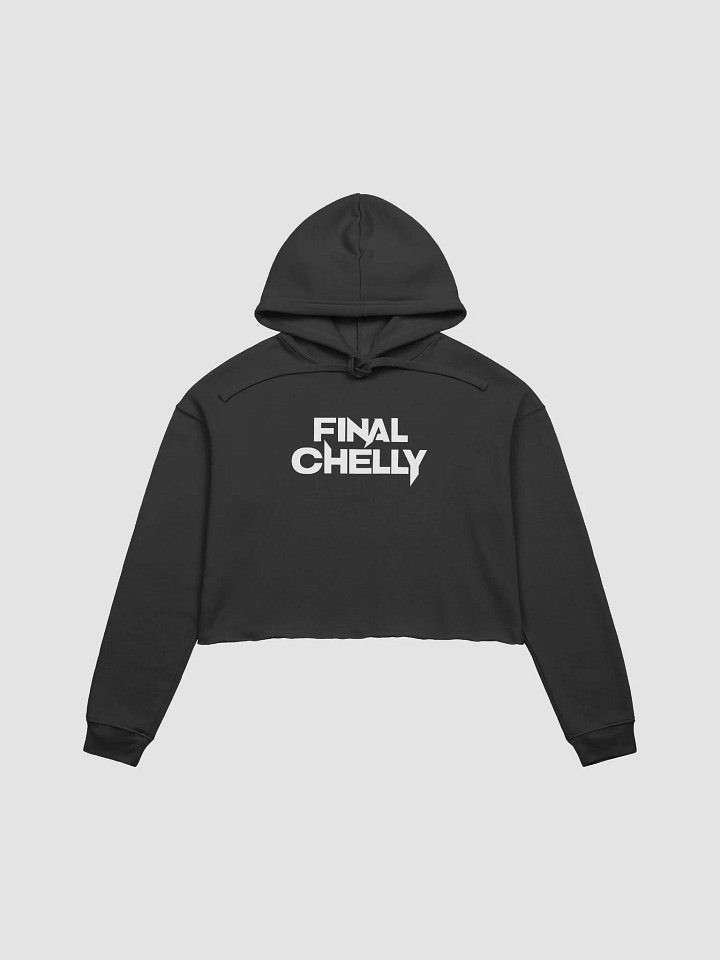 Final Chelly Logo Womens Printed Crop Top Hoodie product image (1)