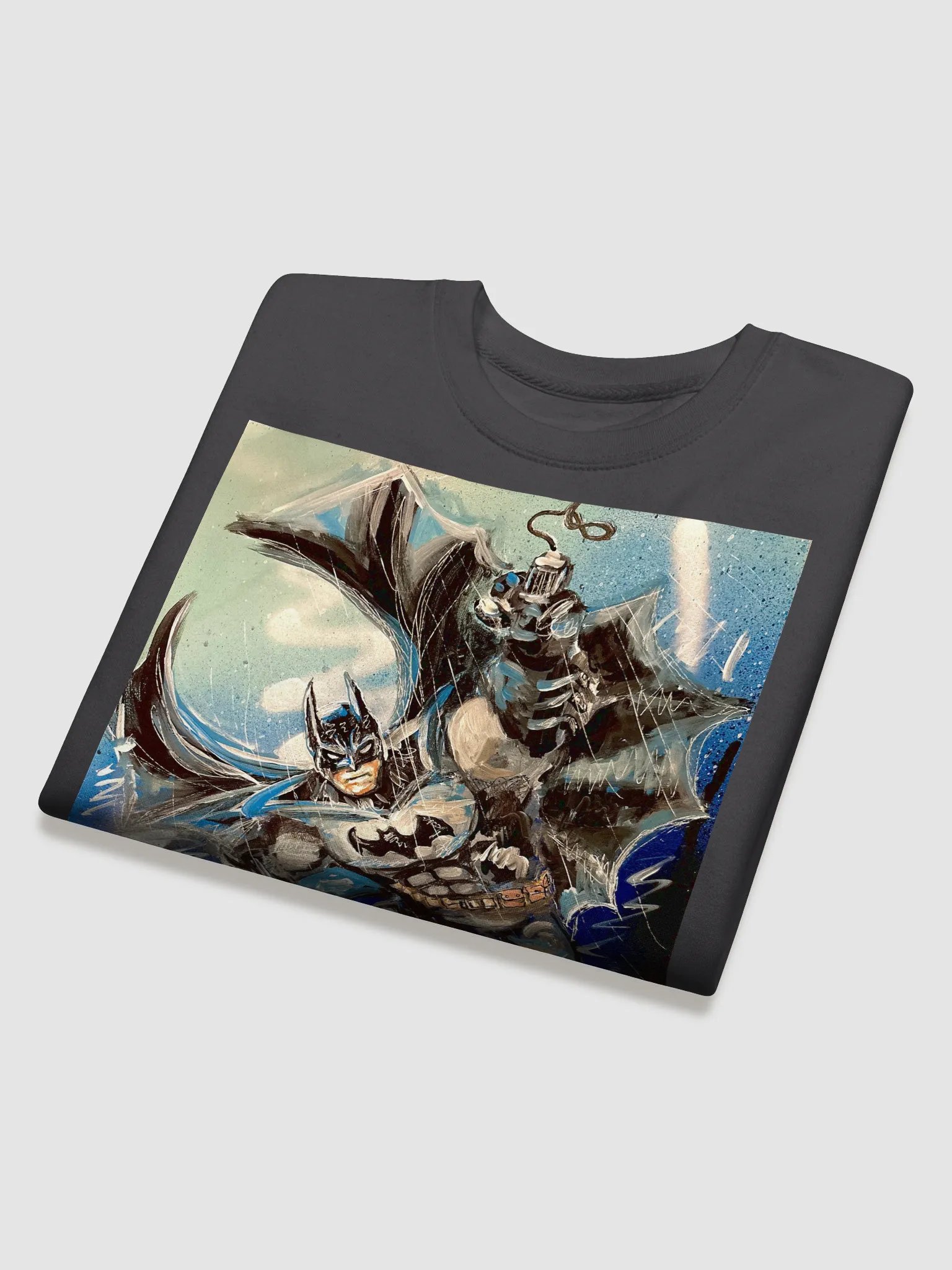 Batman Grappling in the Rain Premium Sweatshirt product image (4)