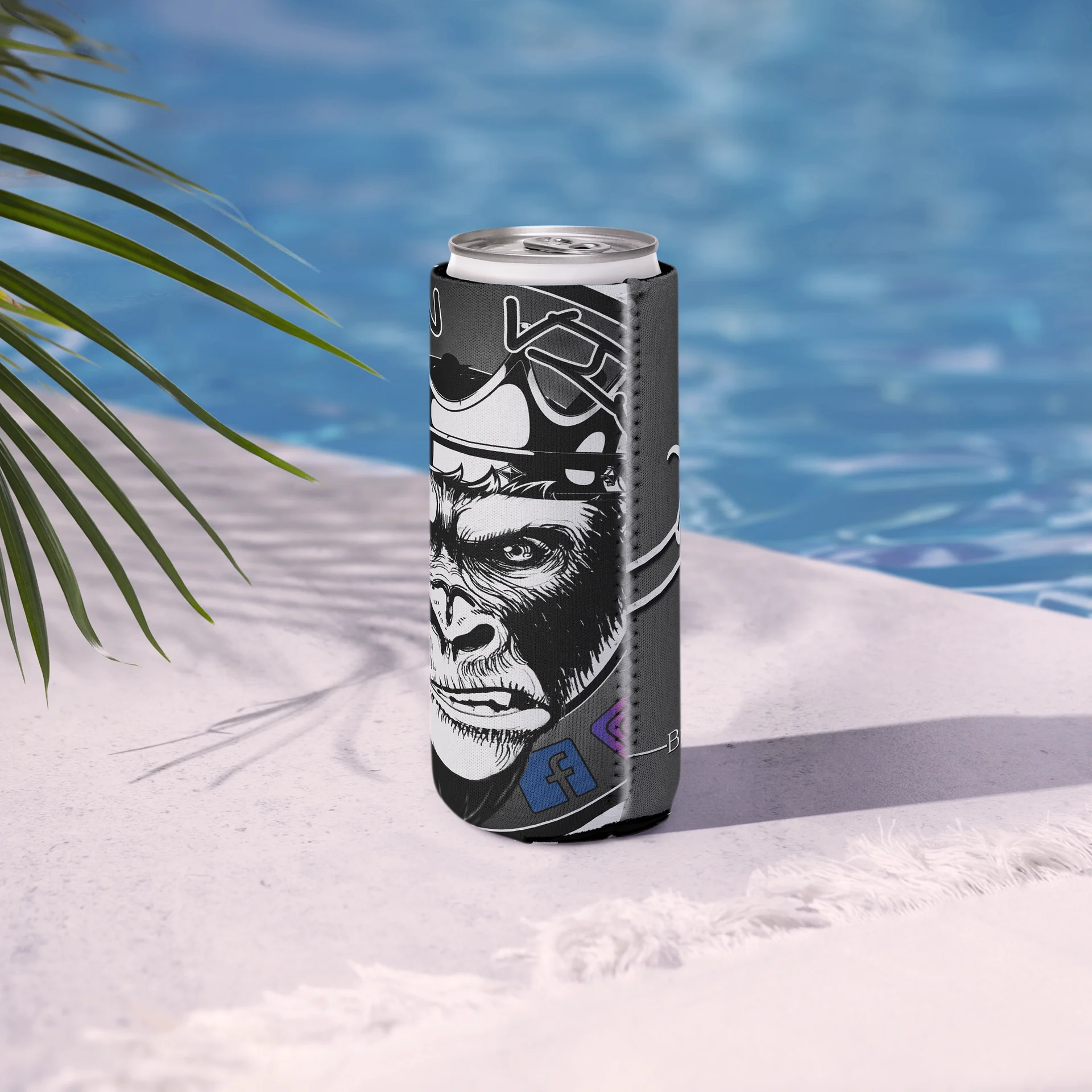 Signature 2 Gorilla Koozie - Grey (slim) product image (6)