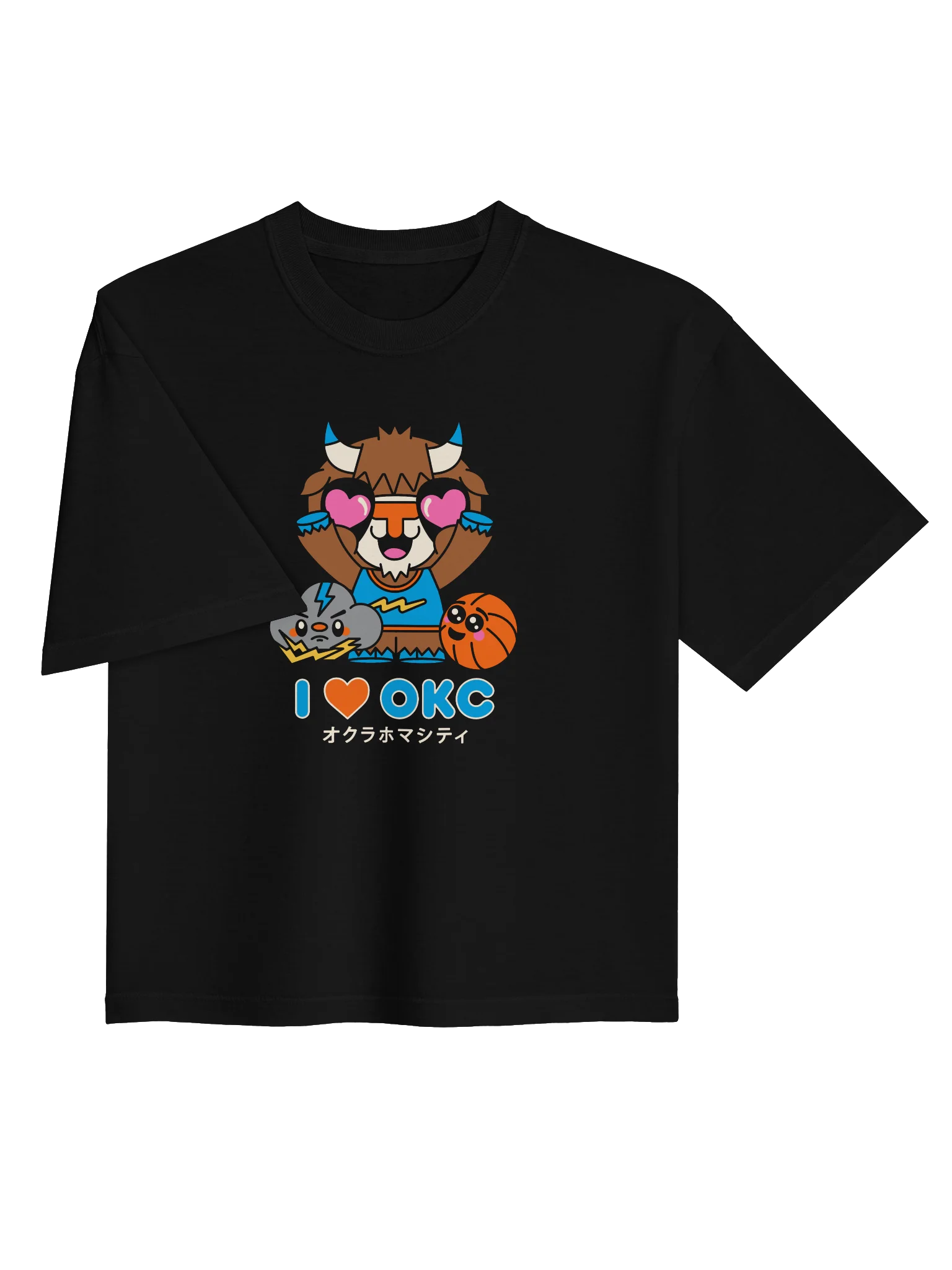 I Heart OKC Kawaii Women's Boxy Tee product image (3)