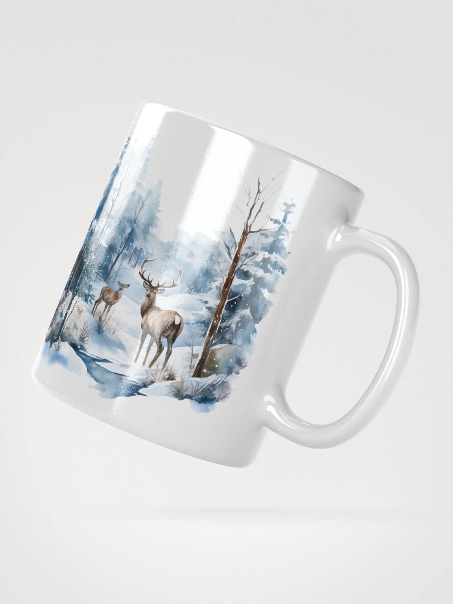 Deer Winter Woodland Mug product image (3)