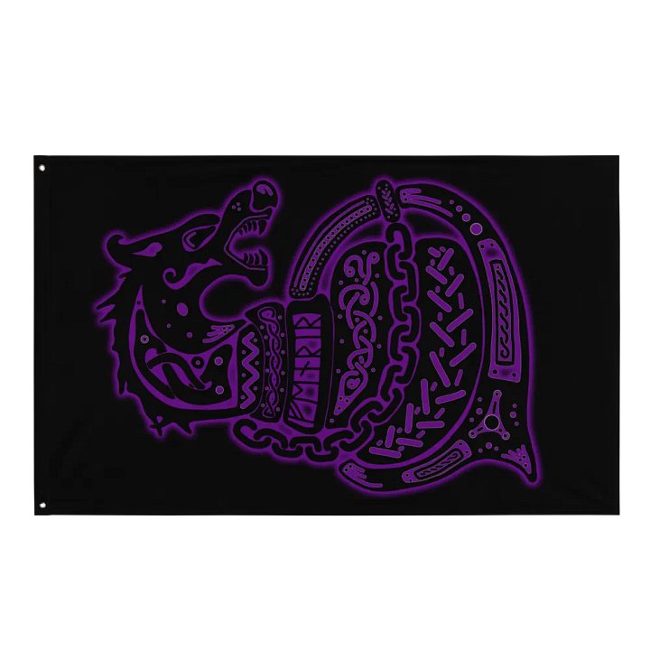 Fenrir hanging flag product image (1)