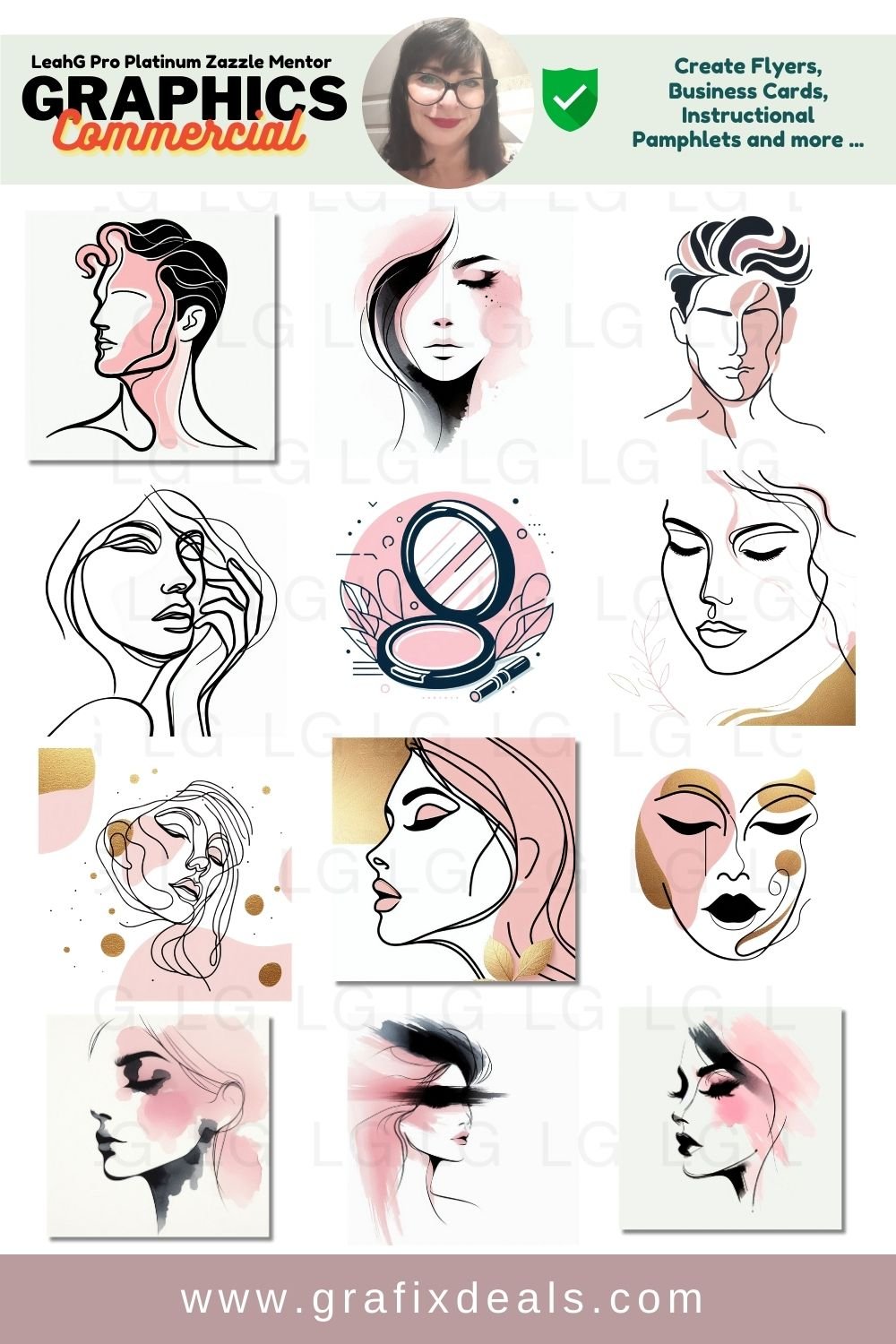 Zazzle Resources - Beauty Business Graphics Commercial Use product image (4)