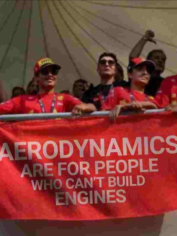 aerodynamics are for people who can't build engines flag product image (1)