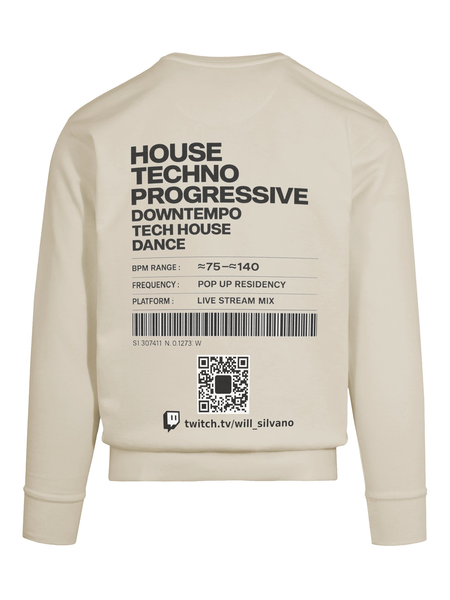 sweater printed logo black product image (11)
