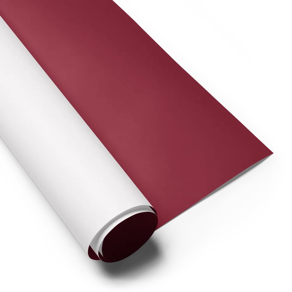 Burgundy Solid Holiday Christmas Wrapping Paper Sheets (3) product image (6)