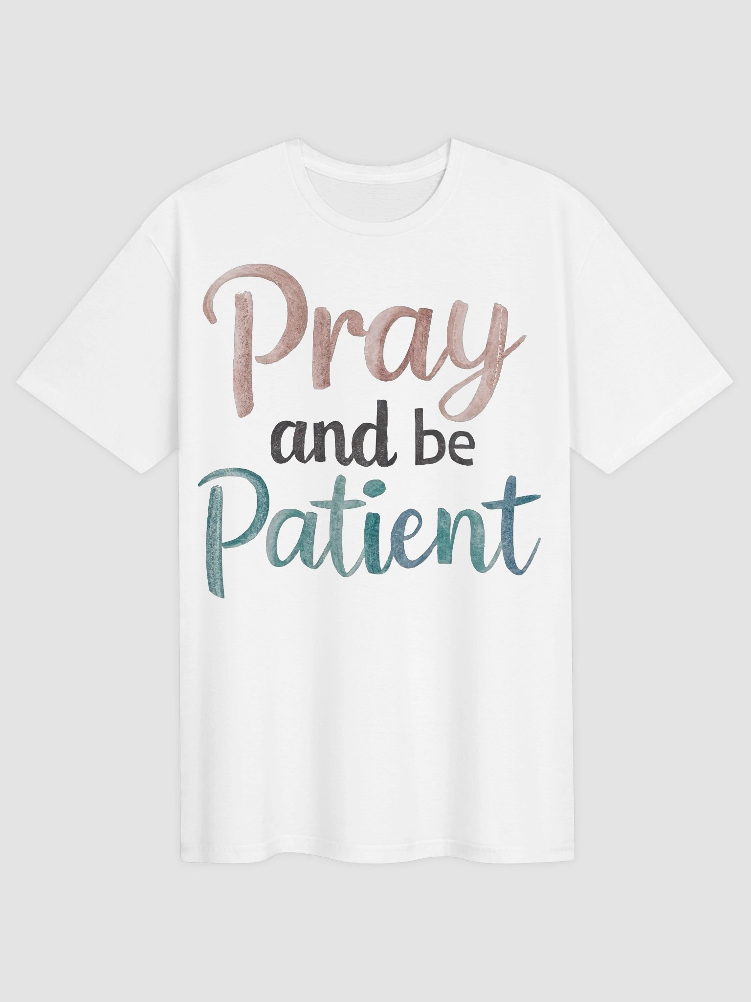 Pray and Be Patient T-Shirt | Islamic Sabr Faith Apparel product image (2)
