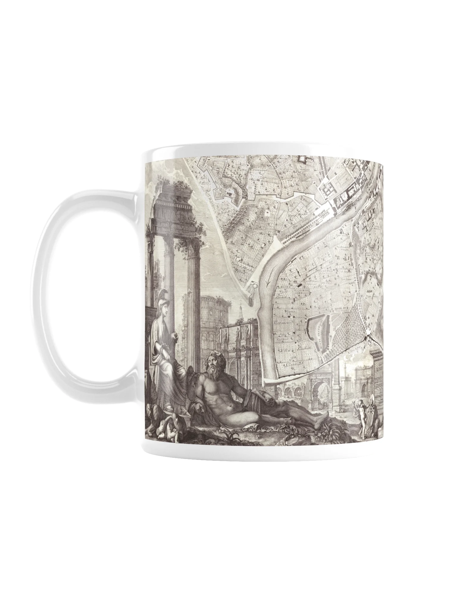 Vintage Rome Engraved Map Mug product image (1)