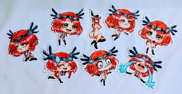Freya Chibi Sticker Set product image (1)