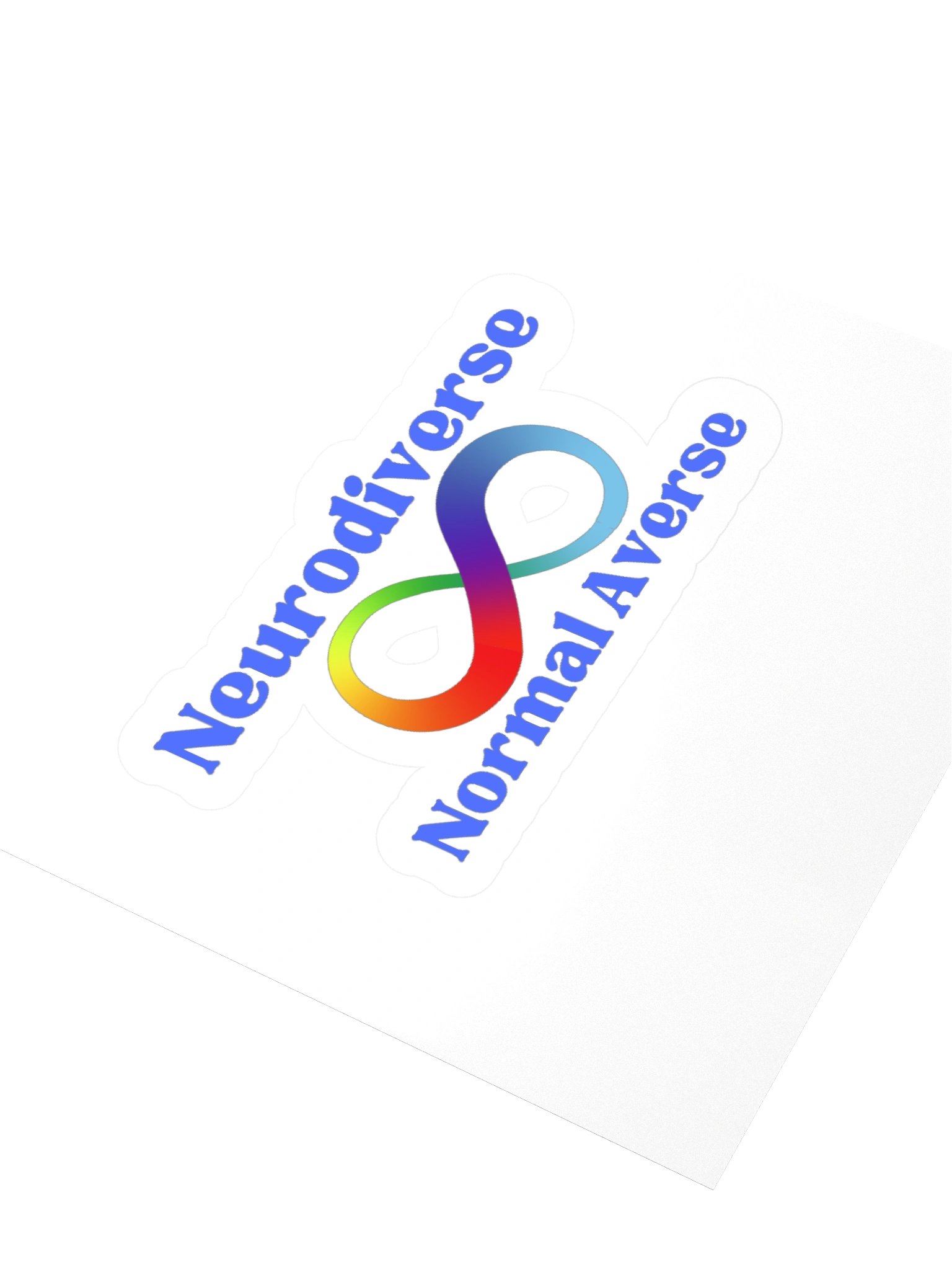 Neurodiverse, Normal Adverse Version 2 Kisscut Sticker product image (3)