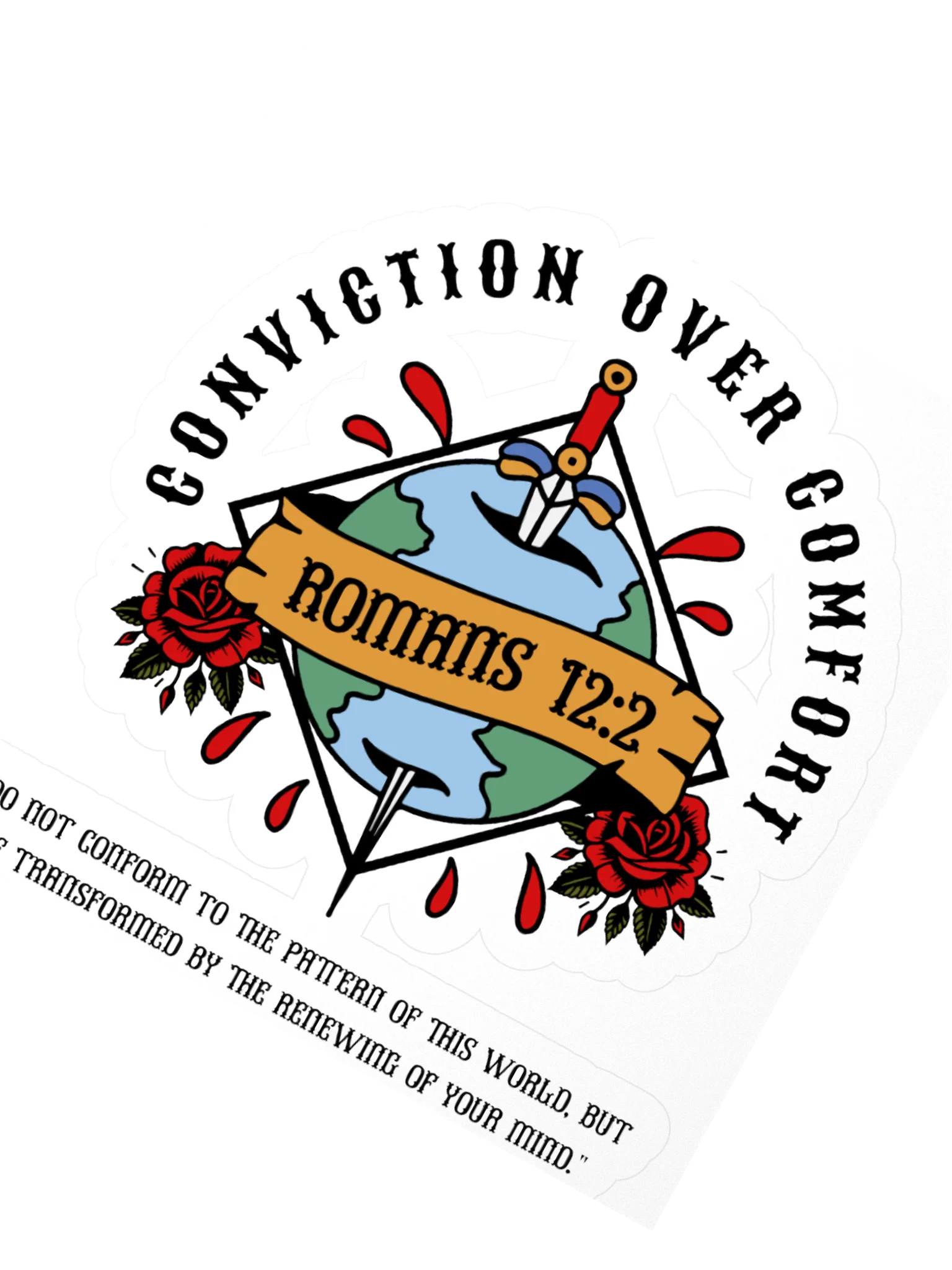 Conviction Over Comfort Sticker product image (6)